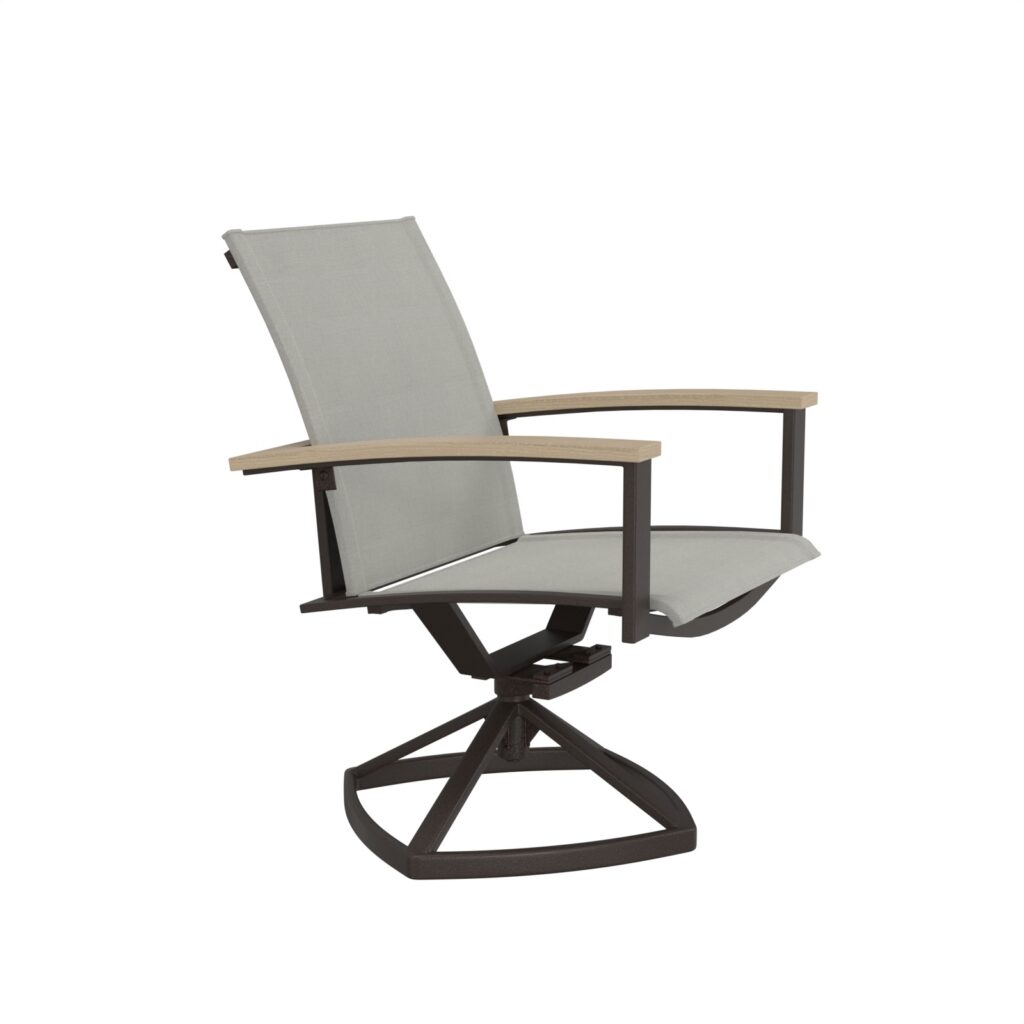 Harbour Sling Swivel Rocker Dining Chair