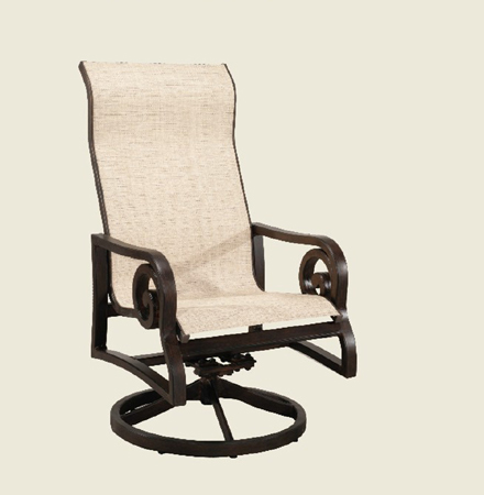 Naples HB Sling Dining Swivel Rocker