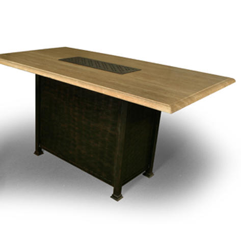 42" x 84"  Rect Bar Height Firepit 