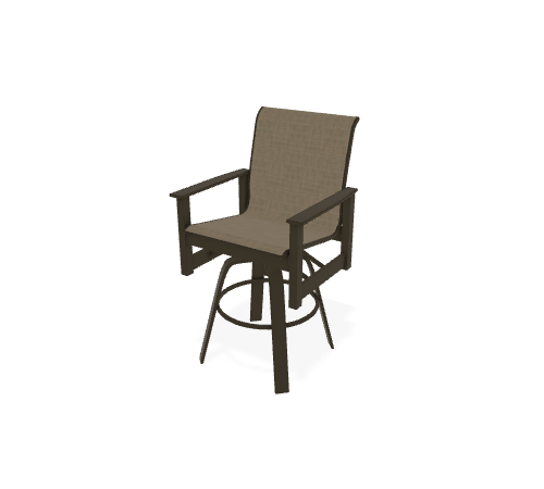 Bar Height Swivel Arm Chair