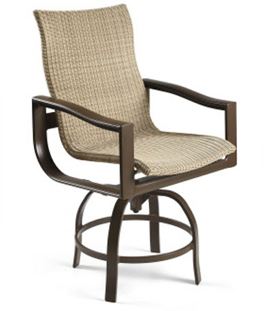 Belvedere Woven Swivel Balcony Height Stool