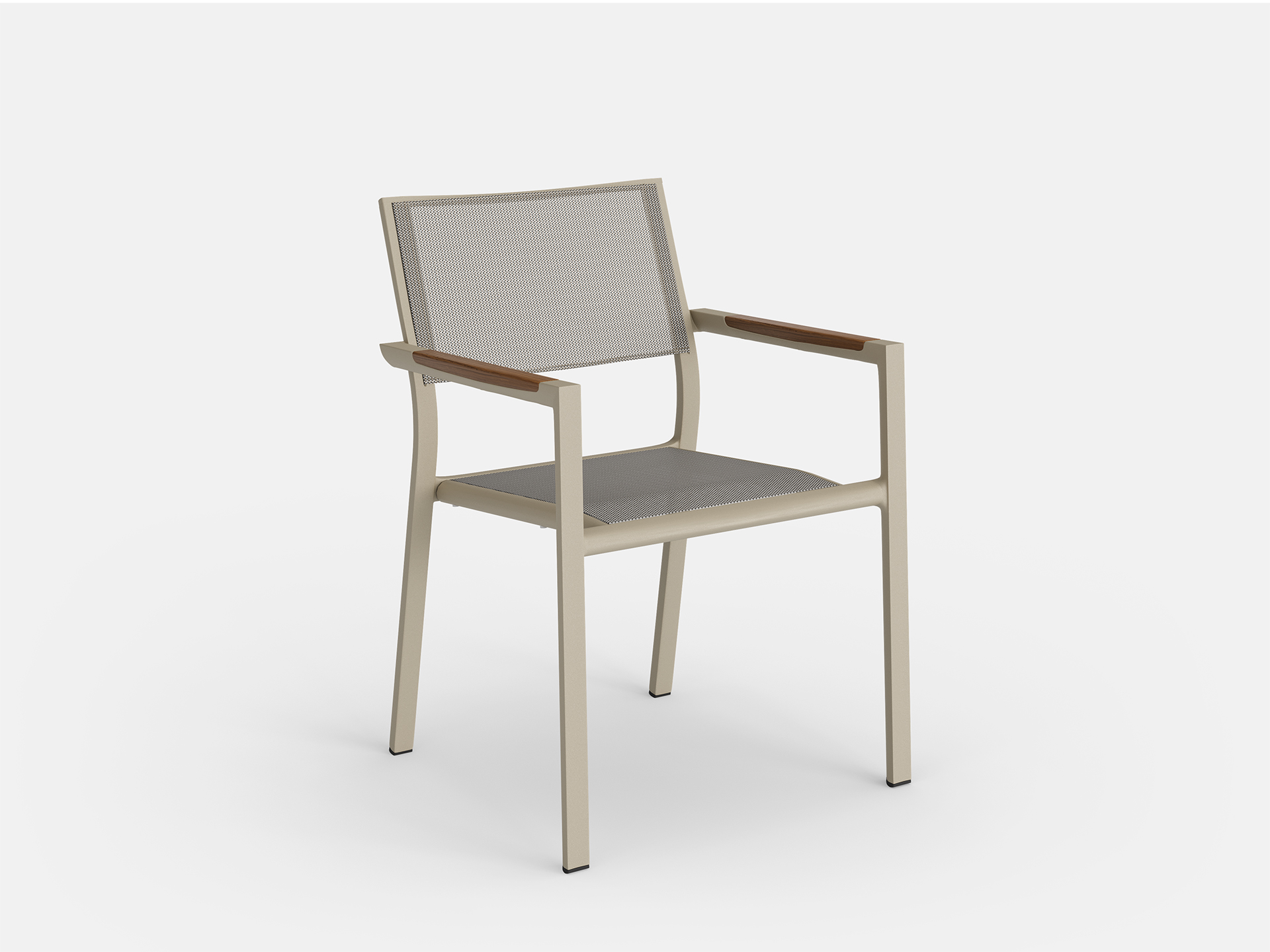 Breeze Stacking Dining Arm Chair (Sand)