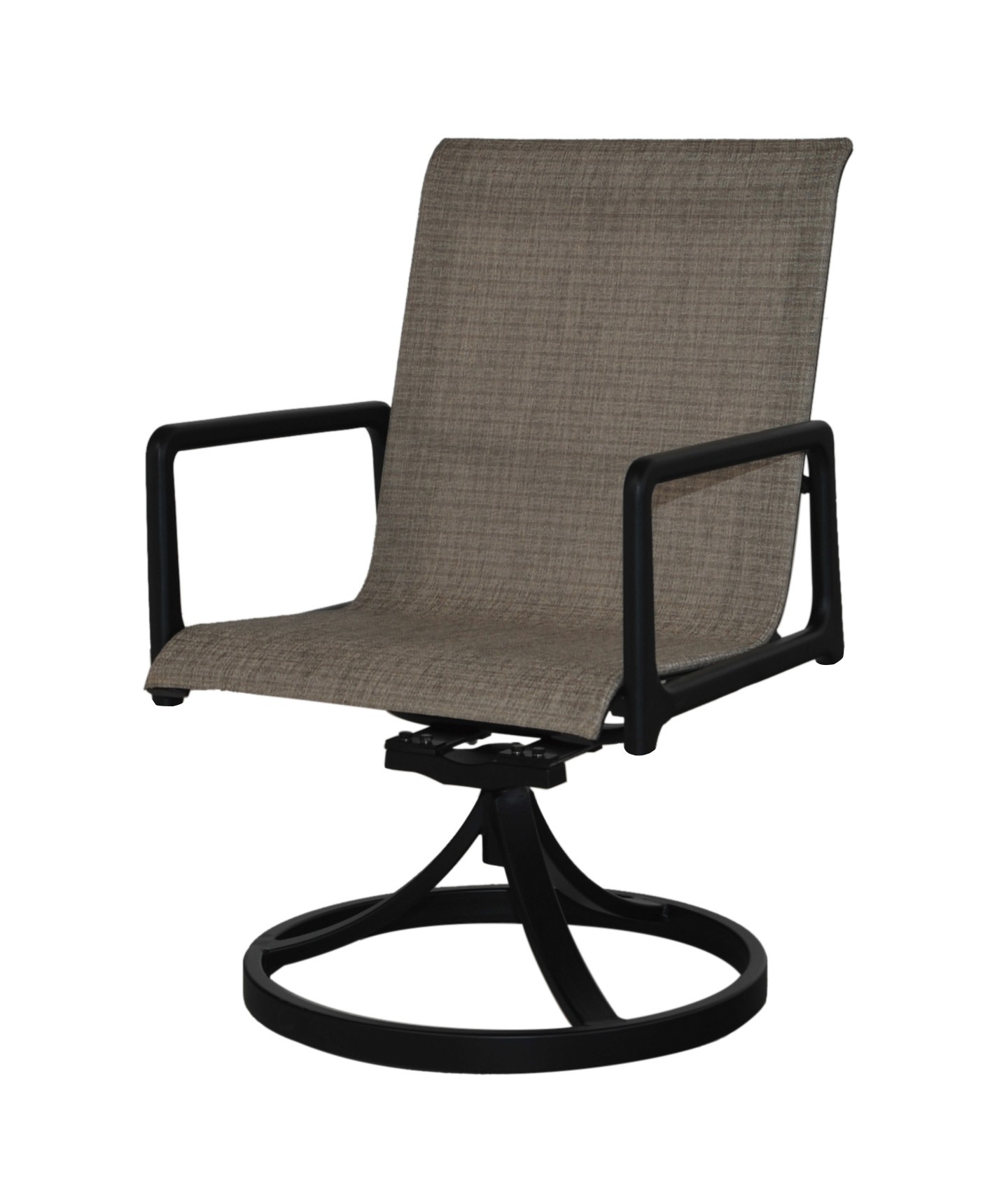 Cedar Sling Swivel Chair