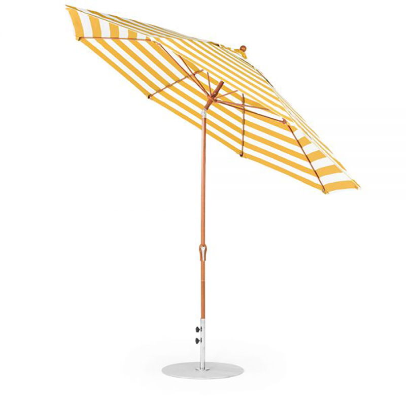 11' Octagon Fiberglass Crank Auto Tilt Market Umbrella