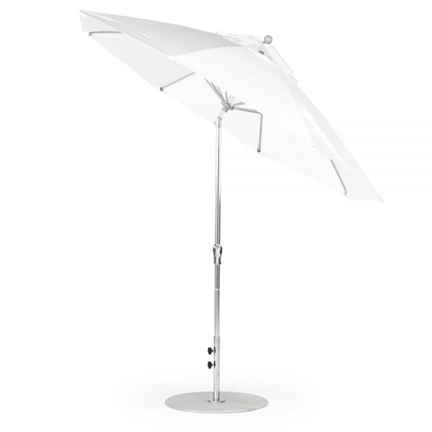 9' Octagon Fiberglass Crank Auto Tilt Market Umbrella