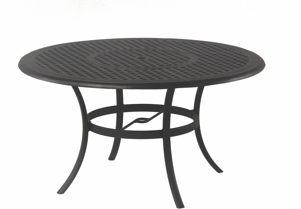 New Classic 54" Round Inlaid Lazy Susan Cast Aluminum Table