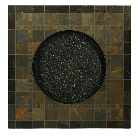 42" Sq Slate J Firepit Top