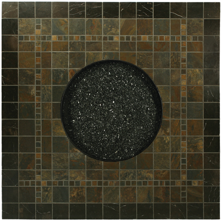 54" Sq. Slate J Firepit Top