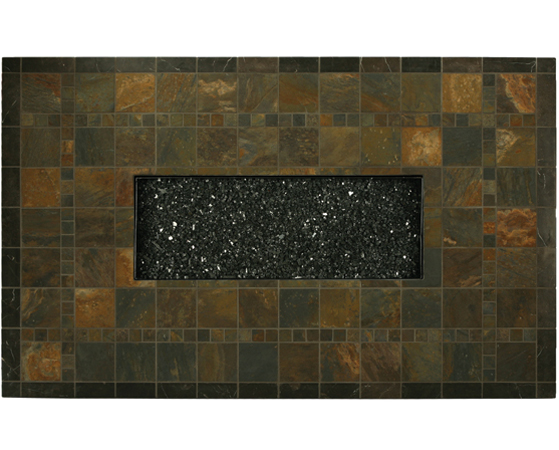 36" x 58" Rect Slate J Firepit Top