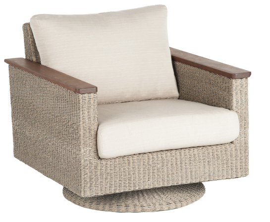 Swivel Lounge Chair/ Natural