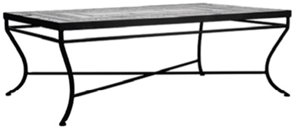 48" Aluminum Classic Rectangle Bistro Table Base