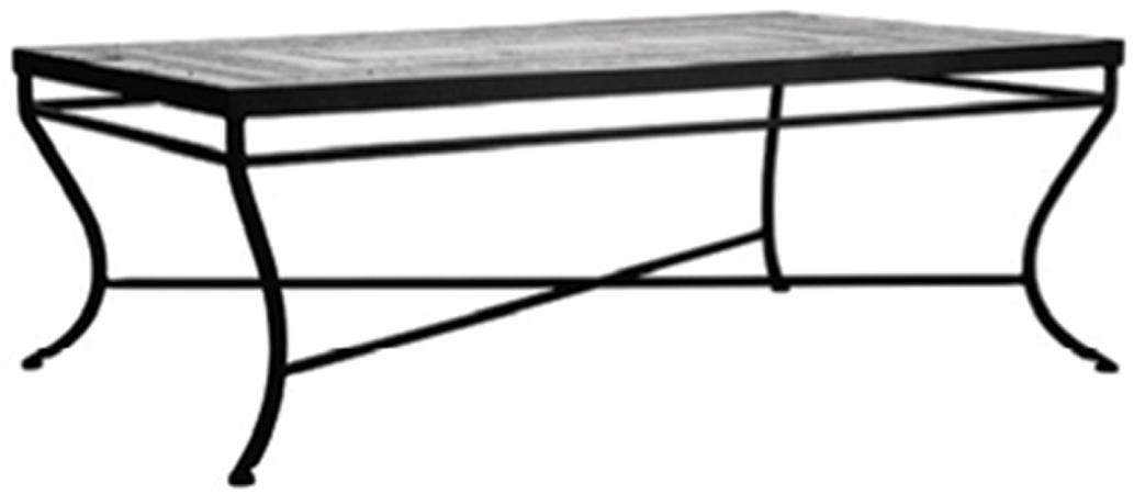 48" Aluminum Classic Rect. Bar Dining Table Base