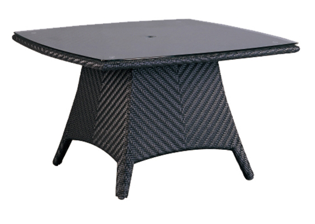 42" SR Conversation Table w/ Woven Glass Top