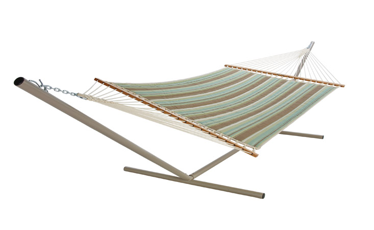 Large Quilted Fabric Hammock - Miramar Moss