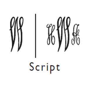 Script Embroidery Font Option