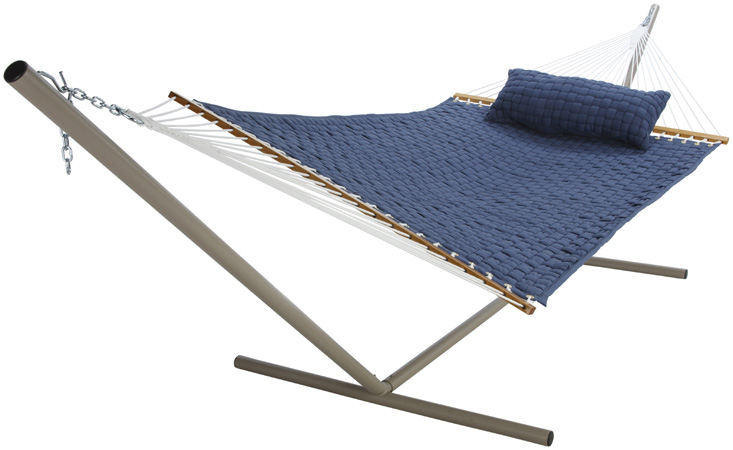 Large Soft Weave Hammock - Blue