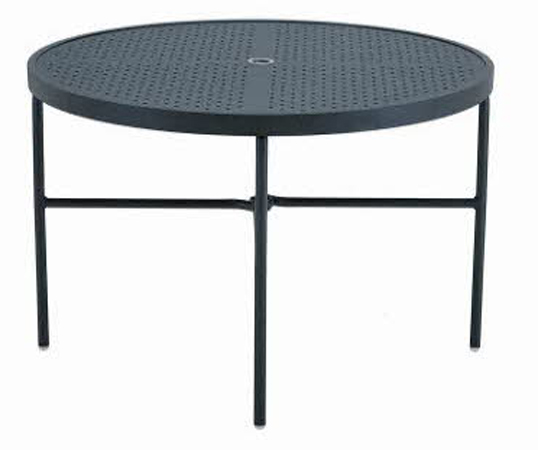 42" Round Dining Stamped Aluminum Table