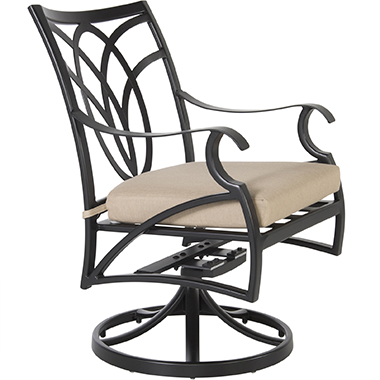 Belle Vie Swivel Rocker Dining Arm Chair