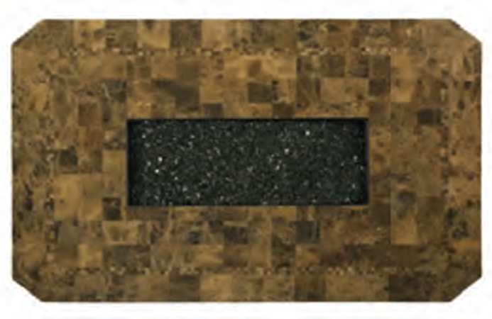 48" x 84" Rect Marble X Top