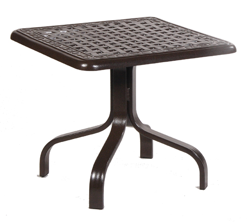 Waverly 24" Square Cast Aluminum End Table