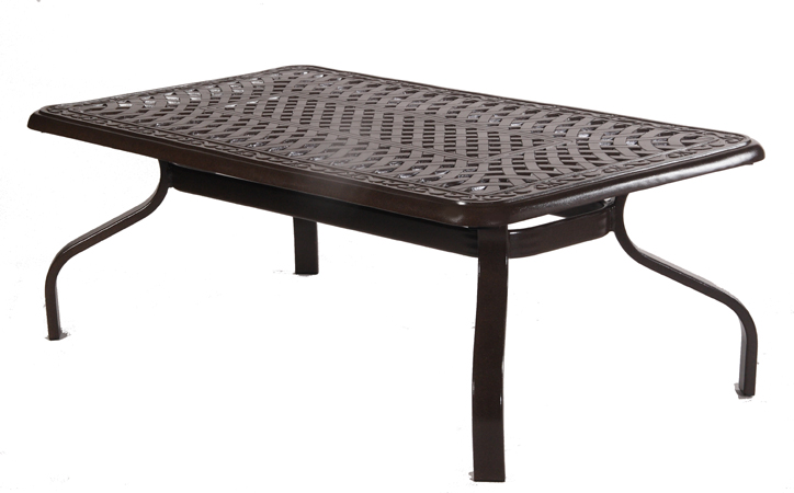 Waverly 24" x 48" Rectangle Cast Aluminum Bar Table