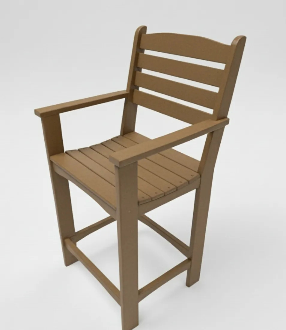 Cafe Arm Counter Chair