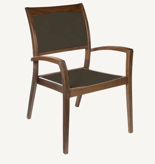Topaz Sling Arm Chair (Brown)