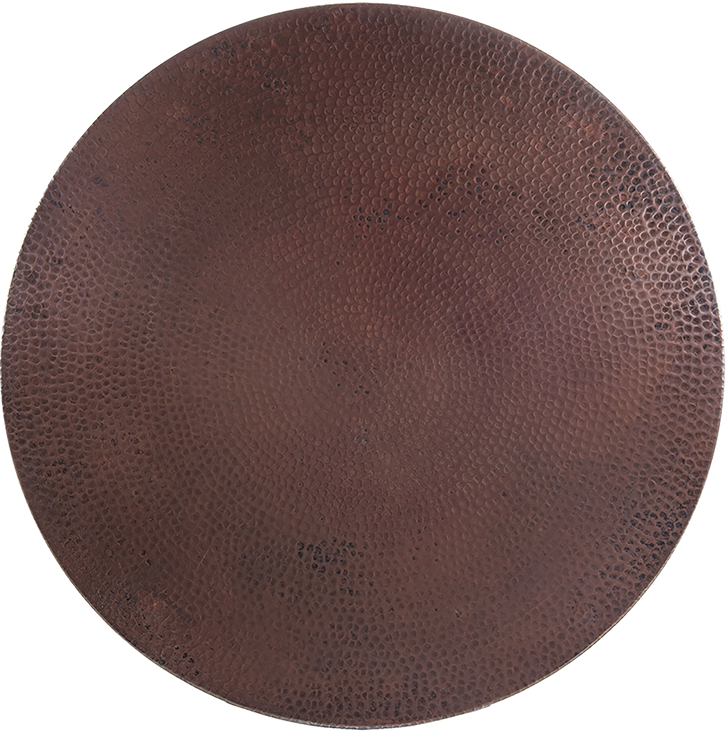 24" Rd. Hammered Copper Top