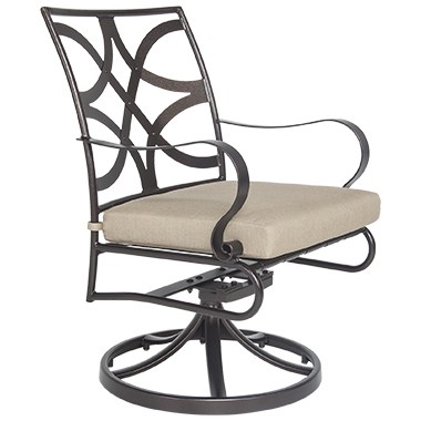 Marquette Swivel Rocker Dining Arm Chair