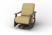 Swivel Rocker w/Rustic Polymer Accents