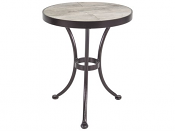 20" Round Porcelain Tile Side Table