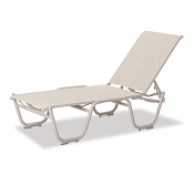 Four Position Stacking Armless Lay Flat Chaise