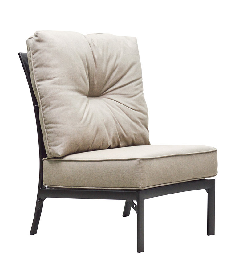 Mandalay HB Crescent Armless Chair