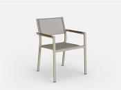 Breeze Stacking Dining Arm Chair (Sand)