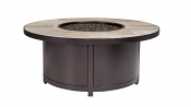 42" Rd. Elba Aluminum Fire Pit Occasional Height