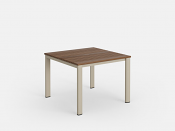 Mesa 40" Square Dining Table (Sand+Ipe)