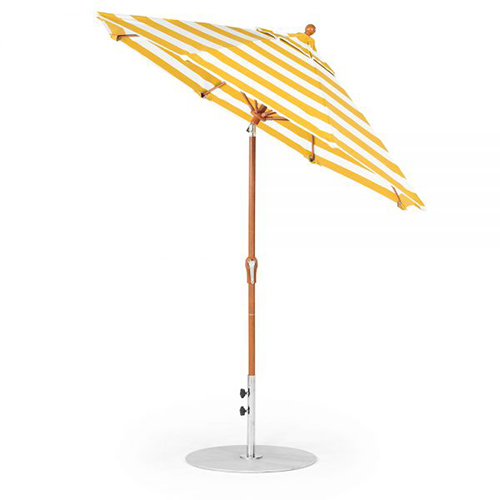 7.5' Octagon Fiberglass Crank Auto Tilt Market Umbrella