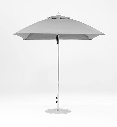 7.5' Square Fiberglass Pulley Lift Umbrella