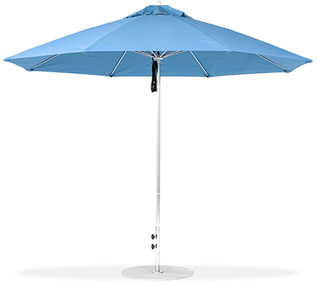 11' Octagon Fiberglass Pulley Lift Umbrella