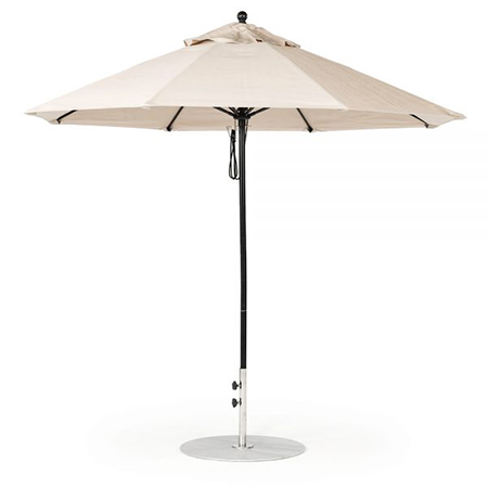 9' Octagon Fiberglass Pulley Lift Umbrella