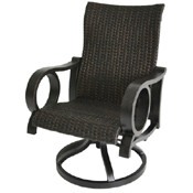 Florence Woven Swivel Arm Chair