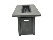 Concrete 54" x 28" Chat Height Fire Pit 