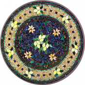 Tuscan Lemons Brown Classic Mosaic Table Top