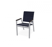 Bistro Stacking Chair w/ Polymer Accents