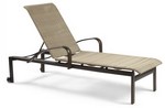 Belvedere Woven Arm Stack Chaise with Skate Wheels