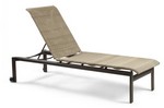 Belvedere Woven Armless Stack Chaise with Skate Wheels