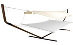 Hammock Canopy - Natural Chambray with Bronze Poles