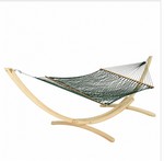 Deluxe Green DuraCord Rope Hammock