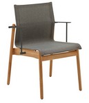 Meteor Teak Stacking Chair with Arms