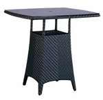 42" SR Bar Table w/ Woven Glass Top